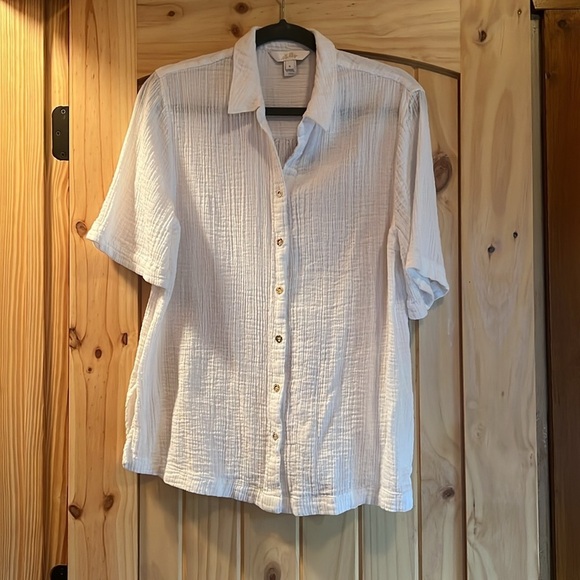 Lilly Pulitzer Franki Shirt RESORT WHITE - Picture 10 of 13